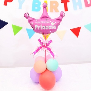 [피앤비유니티] 왕관 프린세스 풍선센터피스 핑크 생일파티 생일풍선 생일장식 파티풍선 파티장식